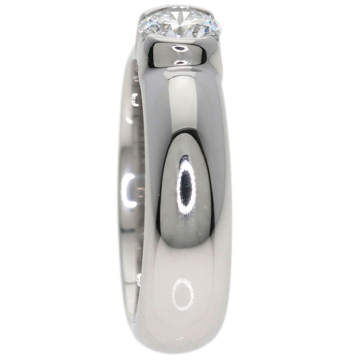 TIFFANY&Co. 1P Diamond H-VS1-VG Ring Platinum PT950 Ladies [Used]