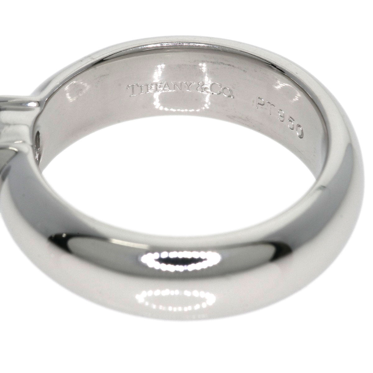 TIFFANY&Co. 1P Diamond H-VS1-VG Ring Platinum PT950 Ladies [Used]