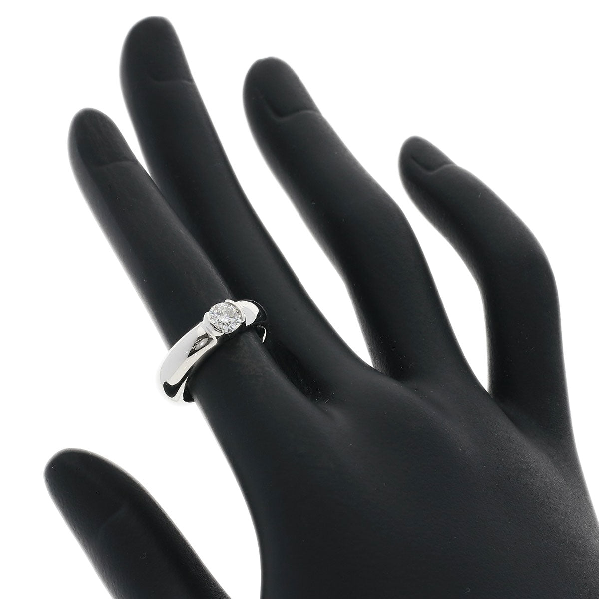 TIFFANY&Co. 1P Diamond H-VS1-VG Ring Platinum PT950 Ladies [Used]