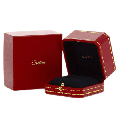 CARTIER Three Bangles Diamond # 54 Ring K18 Yellow Gold Ladies [Used]
