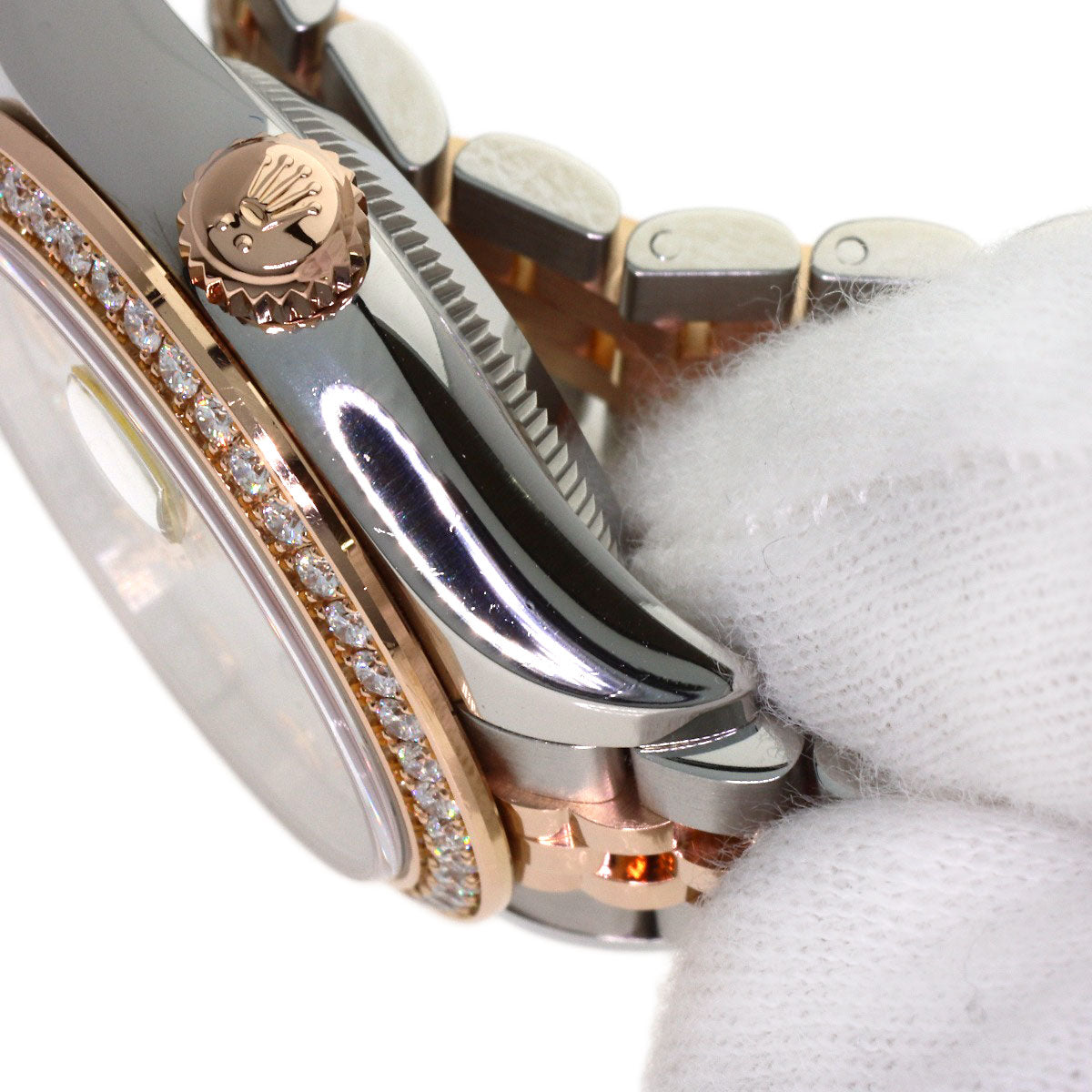 ROLEX Datejust 28 10P Diamond Watches 279381RBR Stainless Steel/SSxK18PG Ladies