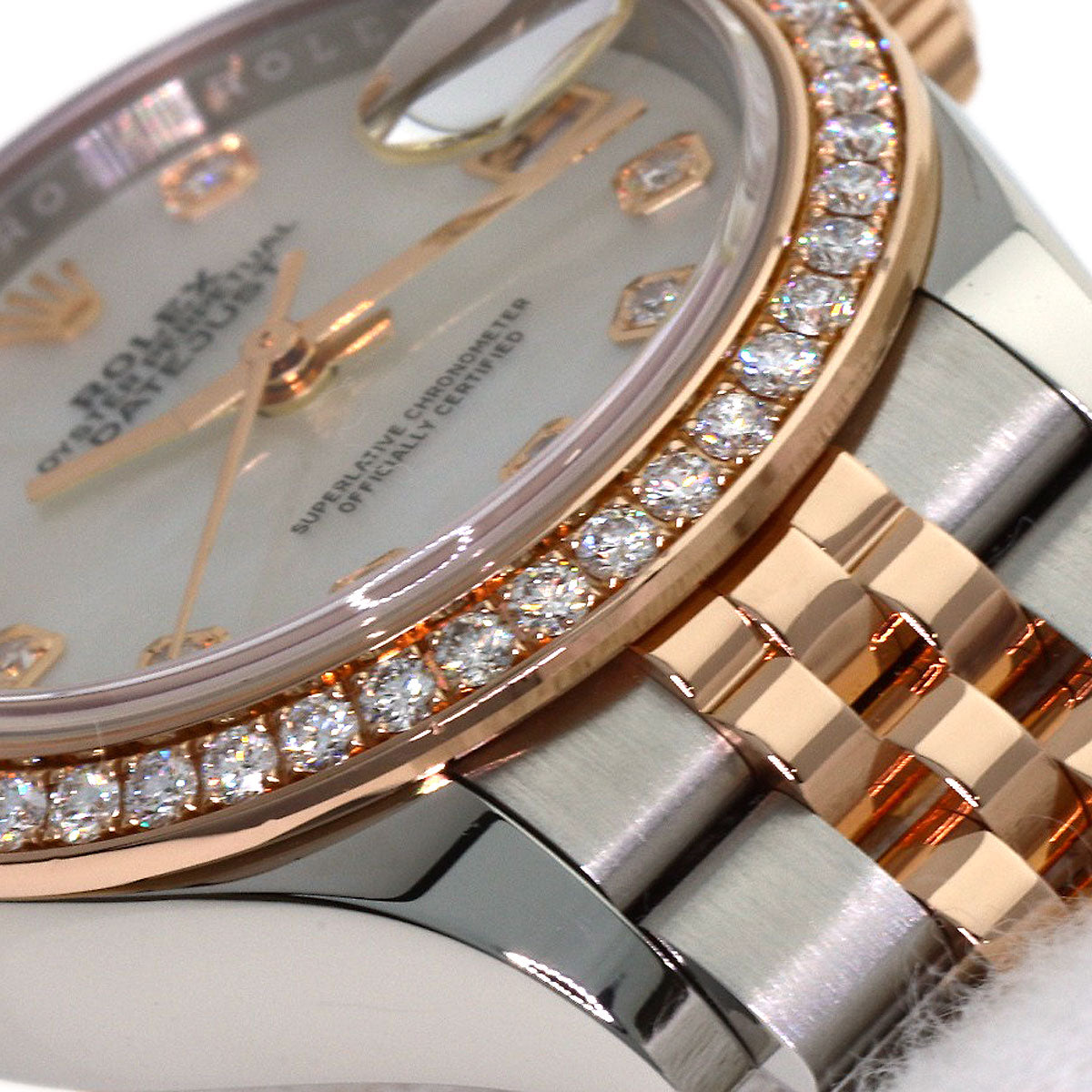 ROLEX Datejust 28 10P Diamond Watches 279381RBR Stainless Steel/SSxK18PG Ladies