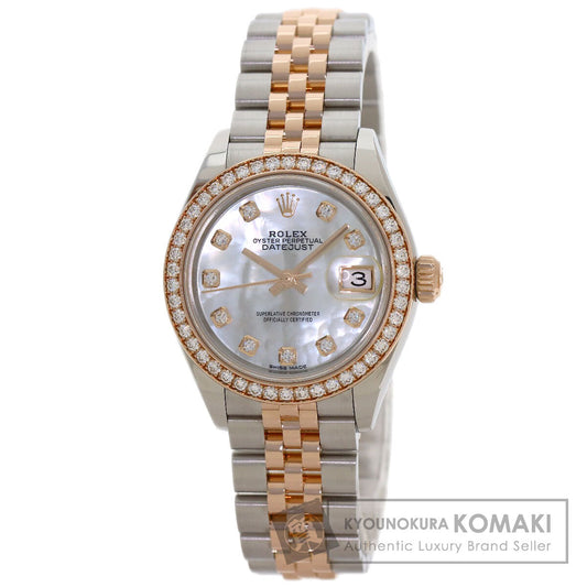 ROLEX Datejust 28 10P Diamond Watches 279381RBR Stainless Steel/SSxK18PG Ladies