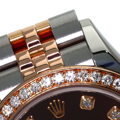 ROLEX Datejust 28 10P Diamond Watches 279381RBR Stainless Steel/SSxK18PG Ladies