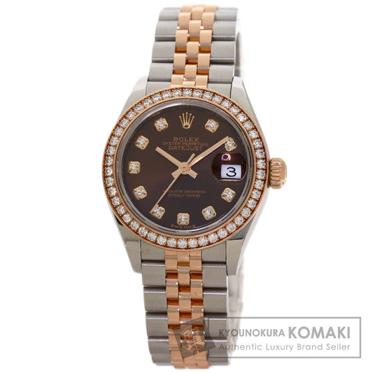 ROLEX Datejust 28 10P Diamond Watches 279381RBR Stainless Steel/SSxK18PG Ladies