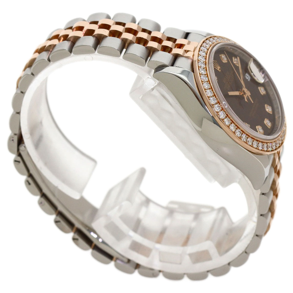 ROLEX Datejust 28 10P Diamond Watches 279381RBR Stainless Steel/SSxK18PG Ladies