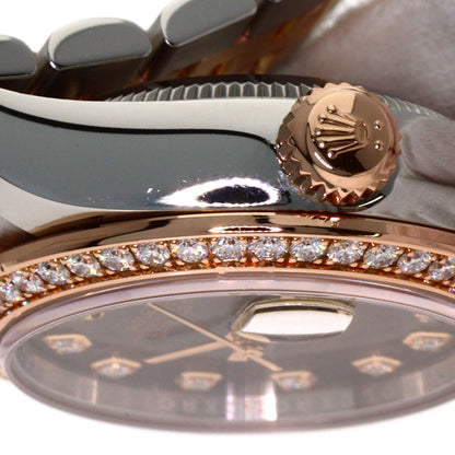 ROLEX Datejust 28 10P Diamond Watches 279381RBR Stainless Steel/SSxK18PG Ladies