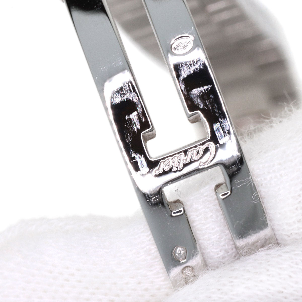 CARTIER Mini Baignoire Diamond Watches HPI00327 K18 White Gold/K18WGxDiamond Ladies