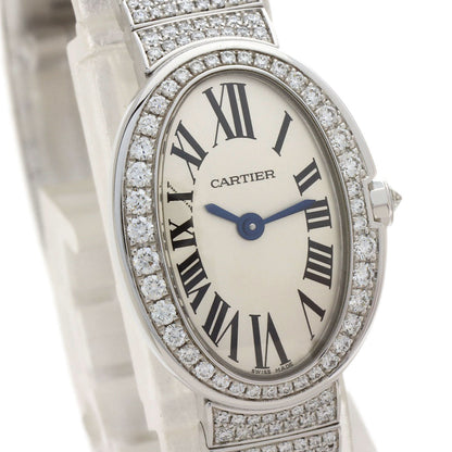 CARTIER Mini Baignoire Diamond Watches HPI00327 K18 White Gold/K18WGxDiamond Ladies