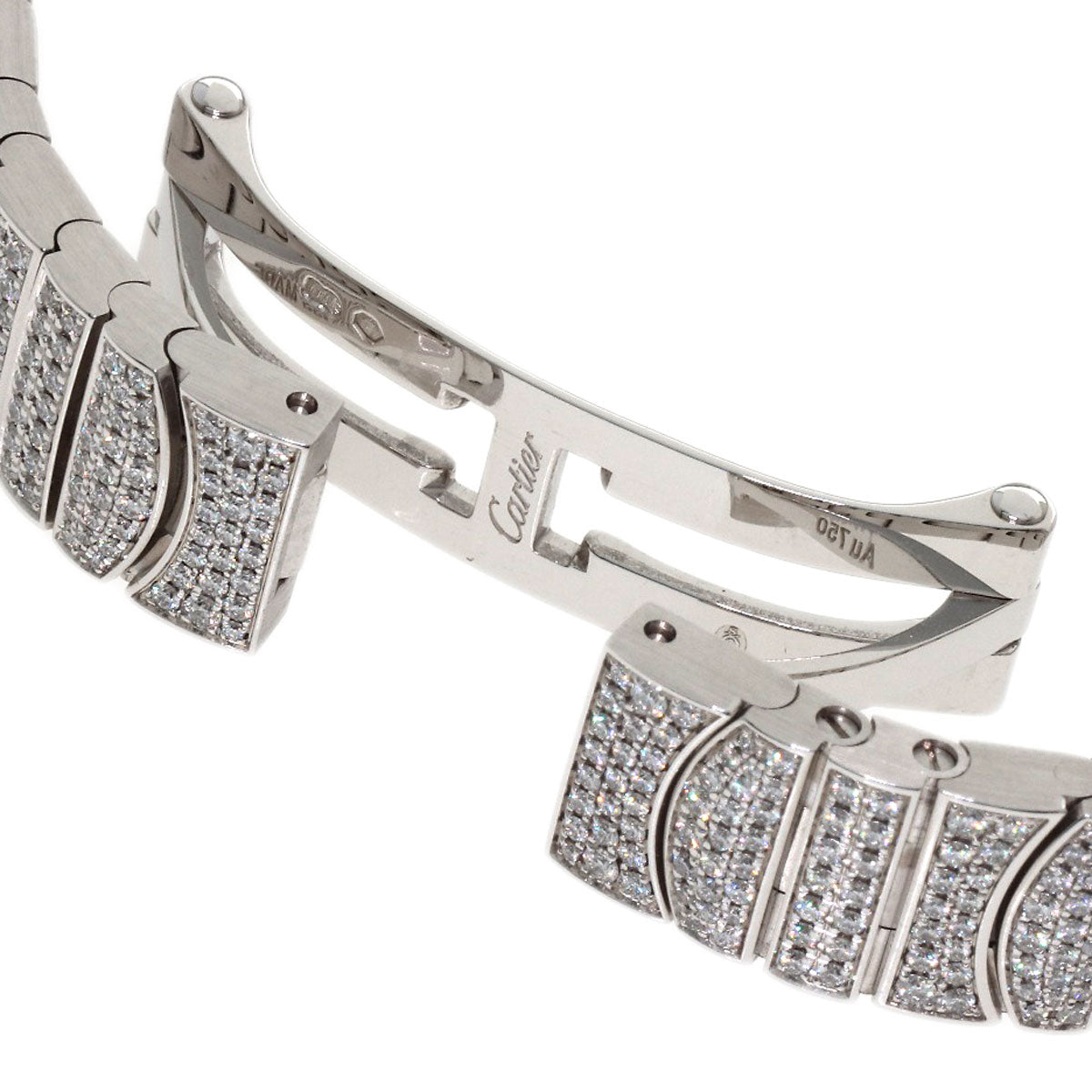 CARTIER Mini Baignoire Diamond Watches HPI00327 K18 White Gold/K18WGxDiamond Ladies