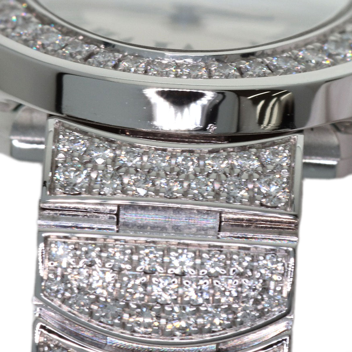 CARTIER Mini Baignoire Diamond Watches HPI00327 K18 White Gold/K18WGxDiamond Ladies