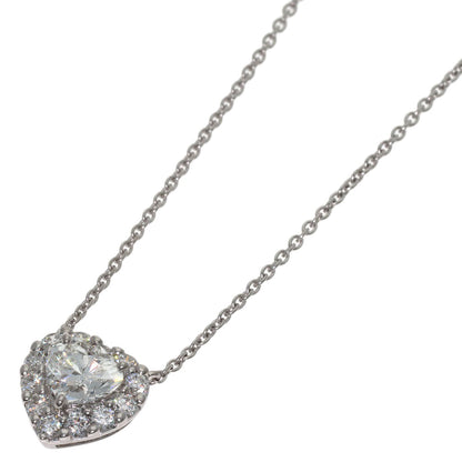 GRAFF Heart-shaped micropavé pendant diamonds Necklace K18 White Gold Ladies [Used]