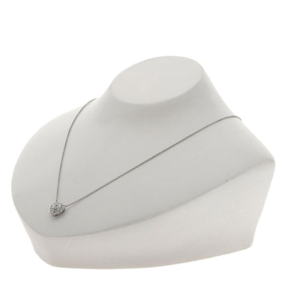 GRAFF Heart-shaped micropavé pendant diamonds Necklace K18 White Gold Ladies [Used]