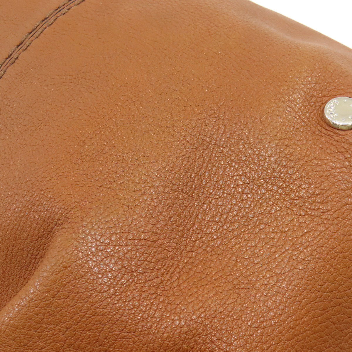 TODS logo Shoulder Bag Leather Ladies [Used]