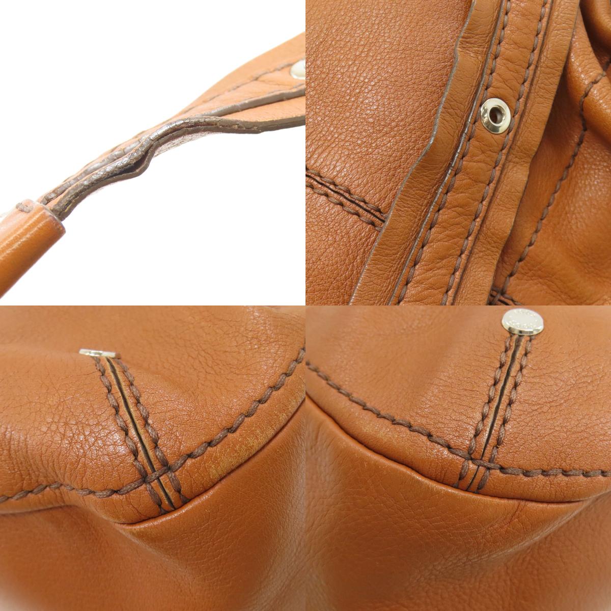 TODS logo Shoulder Bag Leather Ladies [Used]