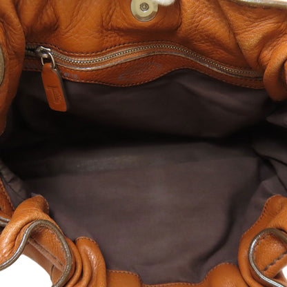 TODS logo Shoulder Bag Leather Ladies [Used]