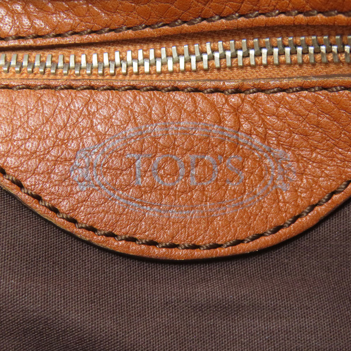 TODS logo Shoulder Bag Leather Ladies [Used]