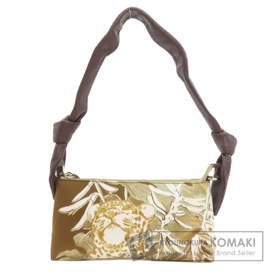 Salvatore Ferragamo One belt animal motif Handbag Nylon Ladies [Used]