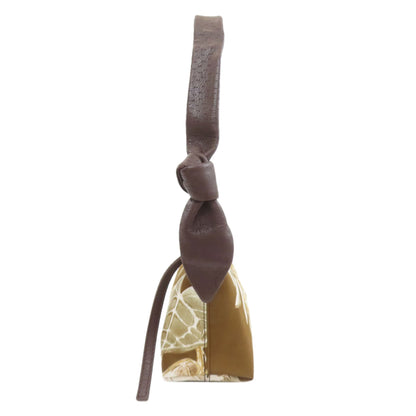 Salvatore Ferragamo One belt animal motif Handbag Nylon Ladies [Used]