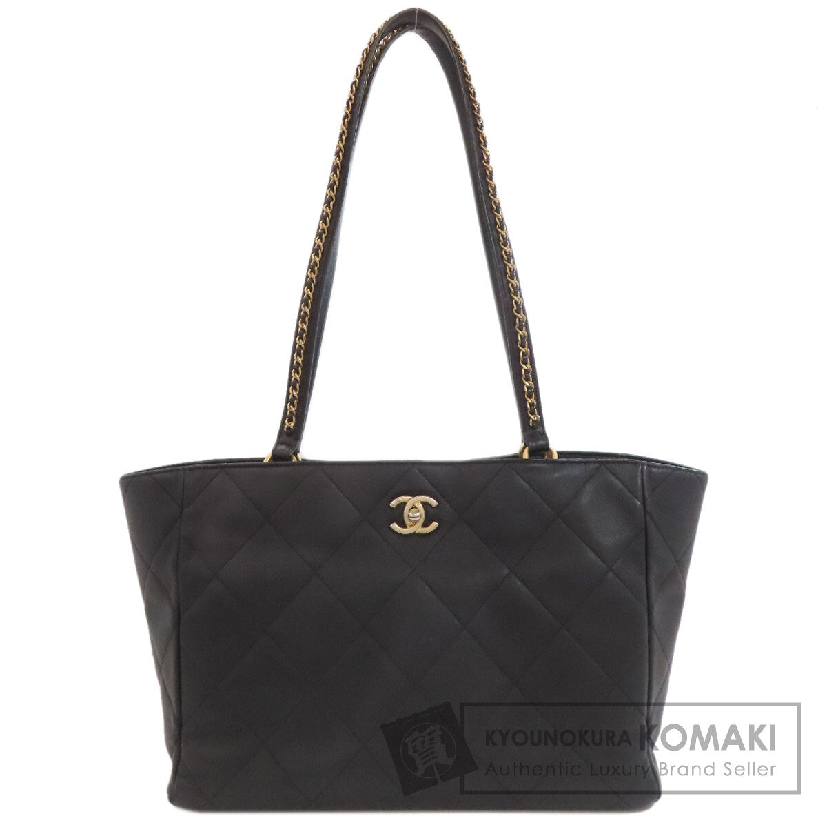 CHANEL Matelasse GoldHardware Tote Bag Calf Ladies [Used]