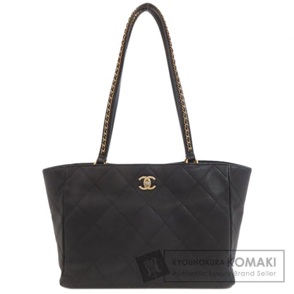 CHANEL Matelasse GoldHardware Tote Bag Calf Ladies [Used]