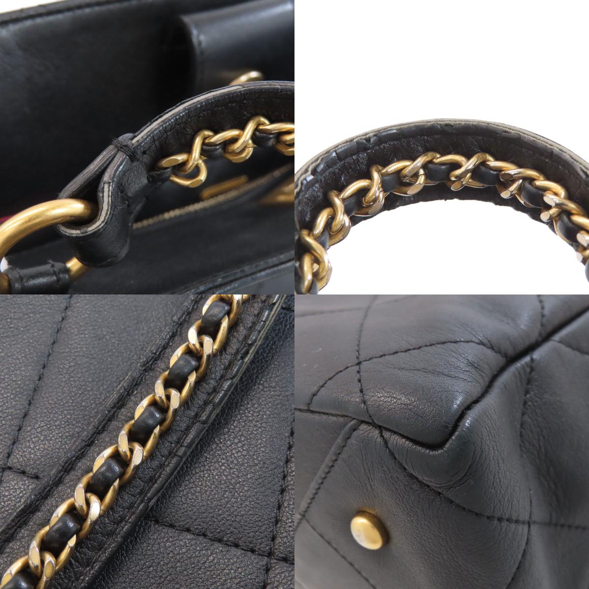 CHANEL Matelasse GoldHardware Tote Bag Calf Ladies [Used]