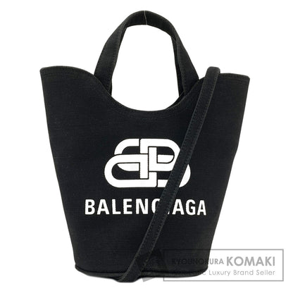 BALENCIAGA 619979 Wave 2WAY Handbag Canvas Ladies [Used]
