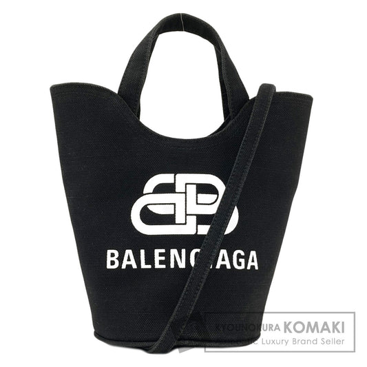 BALENCIAGA 619979 Wave 2WAY Handbag Canvas Ladies [Used]