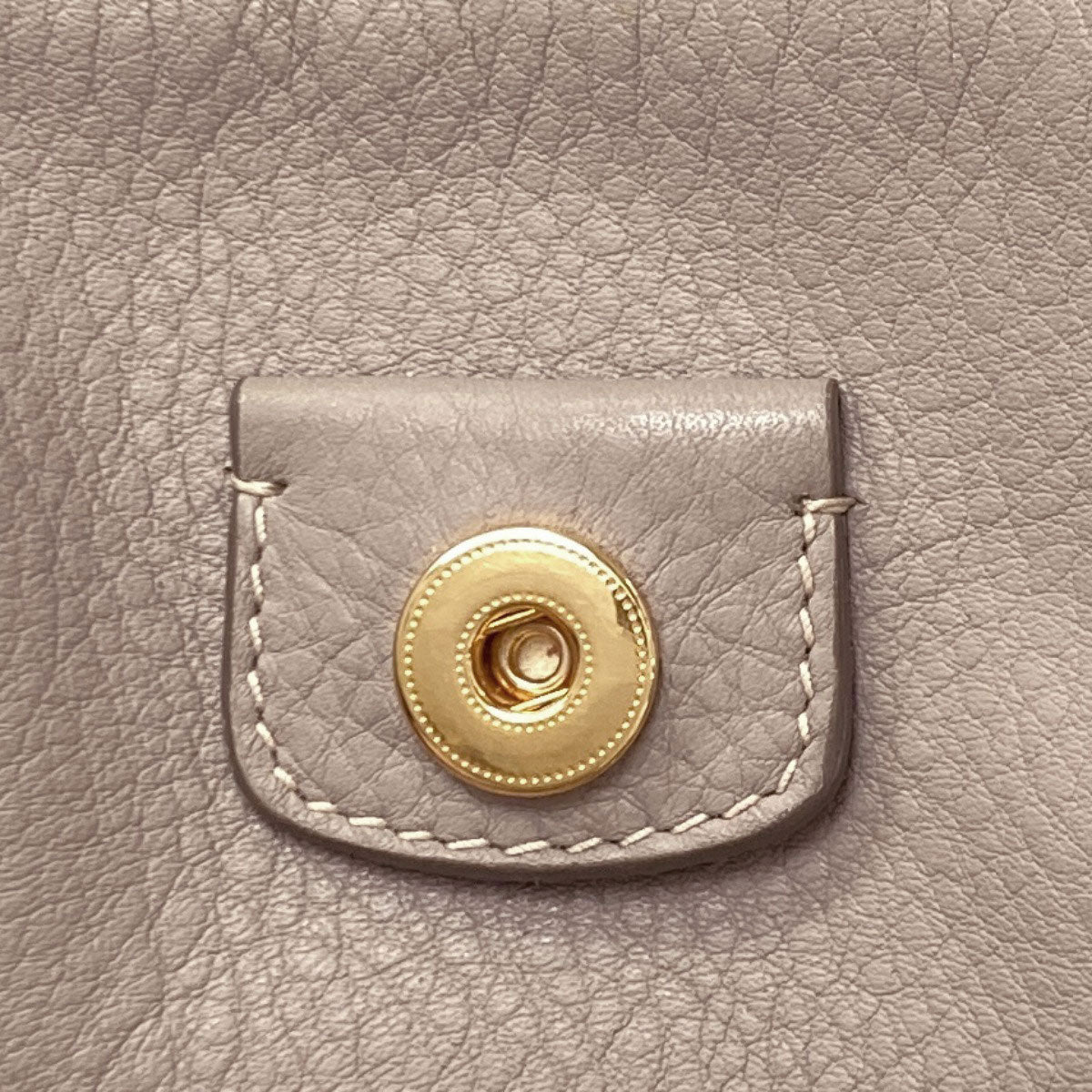 MIUMIU logo Tote Bag Leather Ladies [Used]