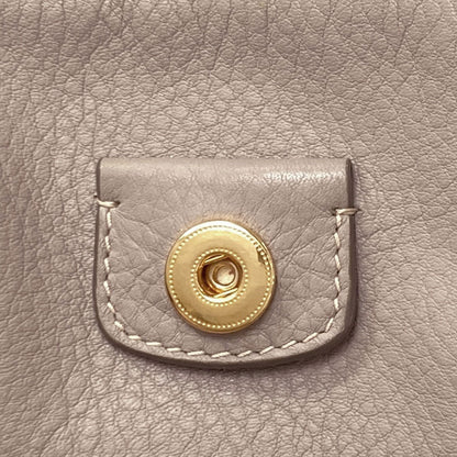 MIUMIU logo Tote Bag Leather Ladies [Used]