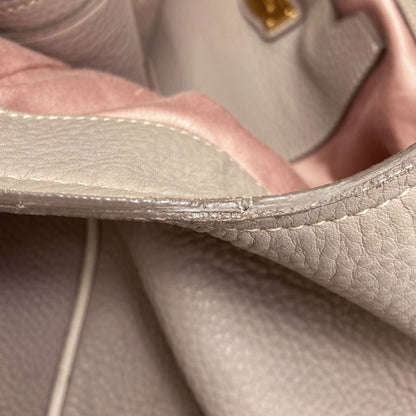 MIUMIU logo Tote Bag Leather Ladies [Used]