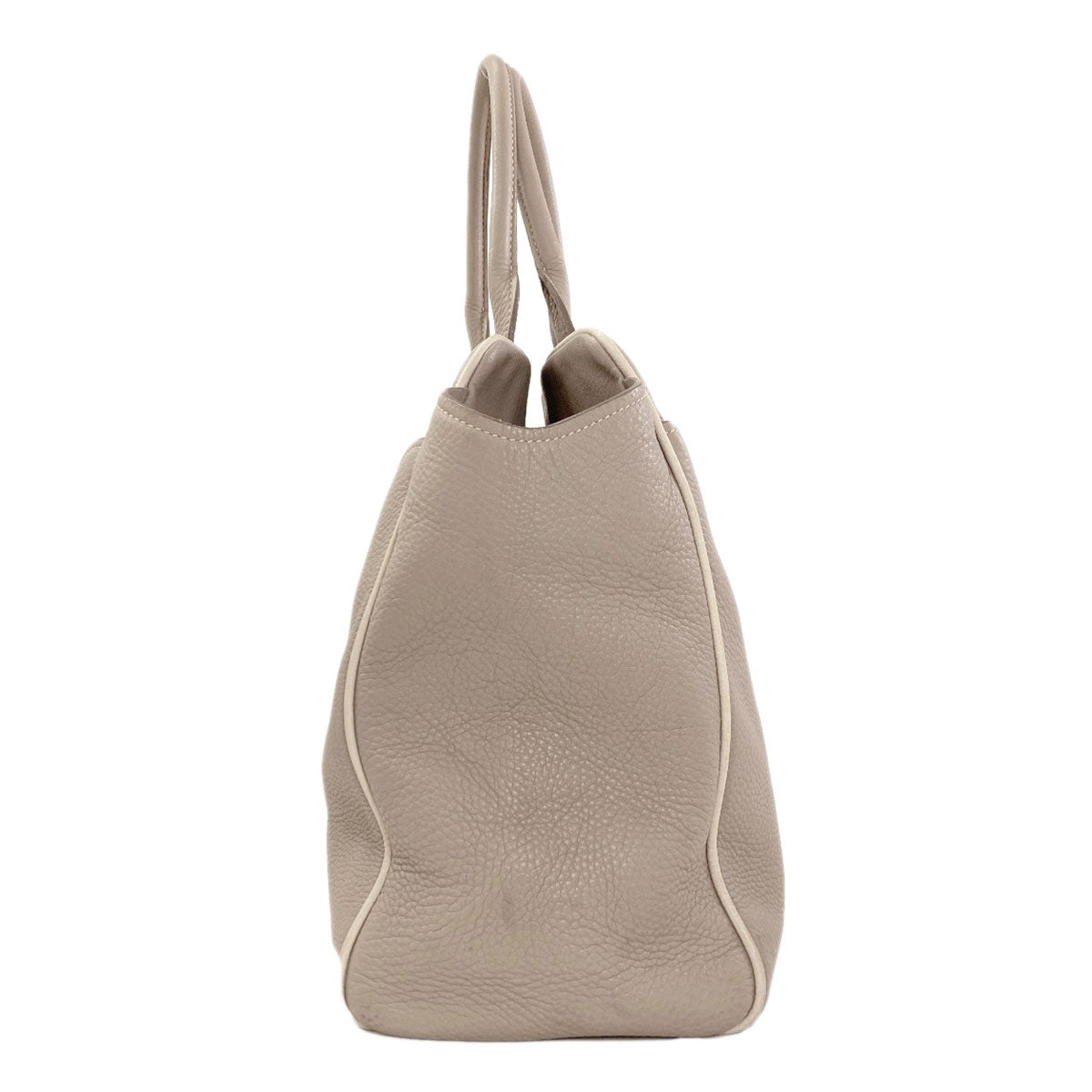 MIUMIU logo Tote Bag Leather Ladies [Used]