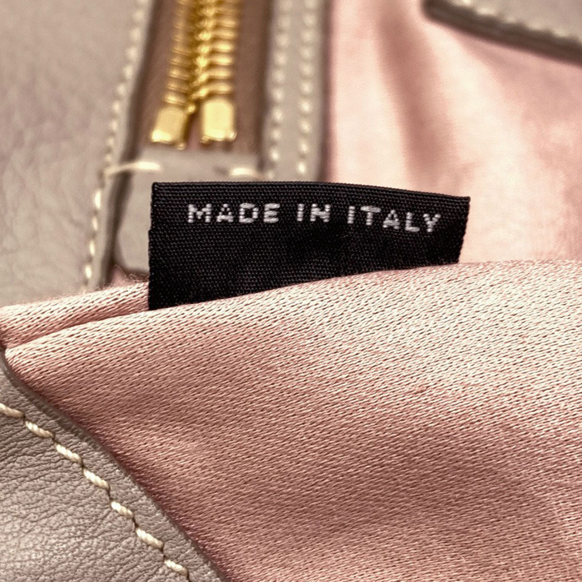MIUMIU logo Tote Bag Leather Ladies [Used]