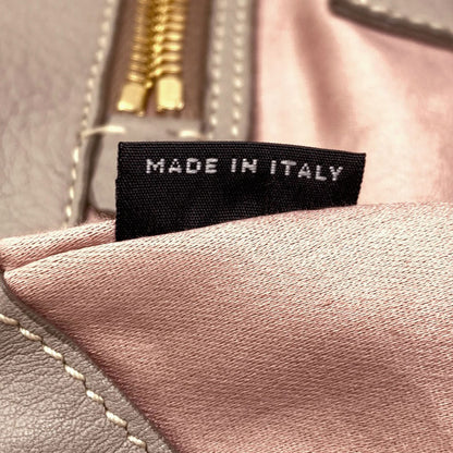 MIUMIU logo Tote Bag Leather Ladies [Used]