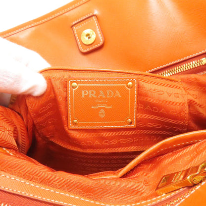 PRADA BN2254 2WAY Handbag Canvas LeatherLadies [Used]