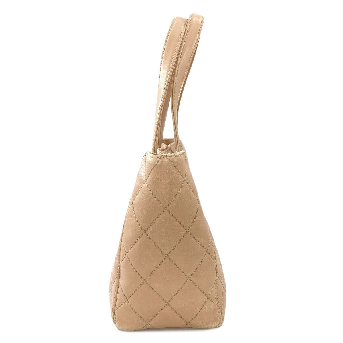 CHANEL Wild Stitch COCO Mark GoldHardware Tote Bag Calf Ladies [Used]
