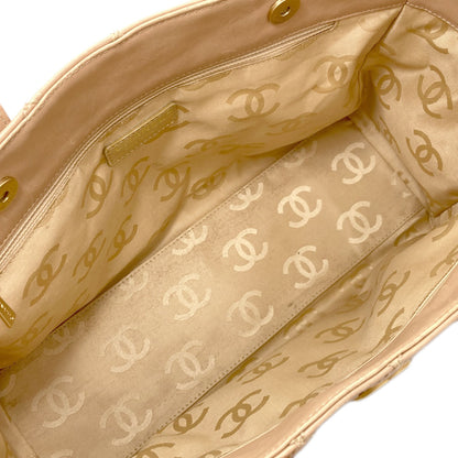 CHANEL Wild Stitch COCO Mark GoldHardware Tote Bag Calf Ladies [Used]
