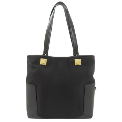 Salvatore Ferragamo logo Handbag Nylon canvas LeatherLadies [Used]