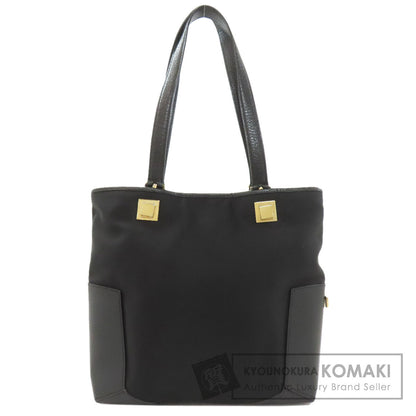 Salvatore Ferragamo logo Handbag Nylon canvas LeatherLadies [Used]