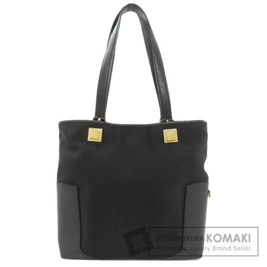 Salvatore Ferragamo logo Handbag Nylon canvas LeatherLadies [Used]