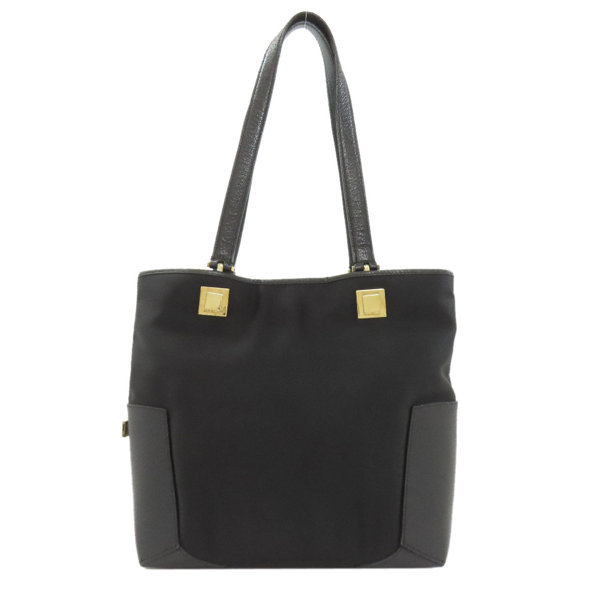 Salvatore Ferragamo logo Handbag Nylon canvas LeatherLadies [Used]