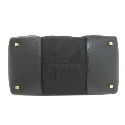 Salvatore Ferragamo logo Handbag Nylon canvas LeatherLadies [Used]