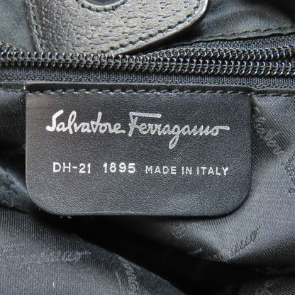 Salvatore Ferragamo logo Handbag Nylon canvas LeatherLadies [Used]