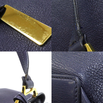 MIUMIU logo Tote Bag Leather Ladies [Used]