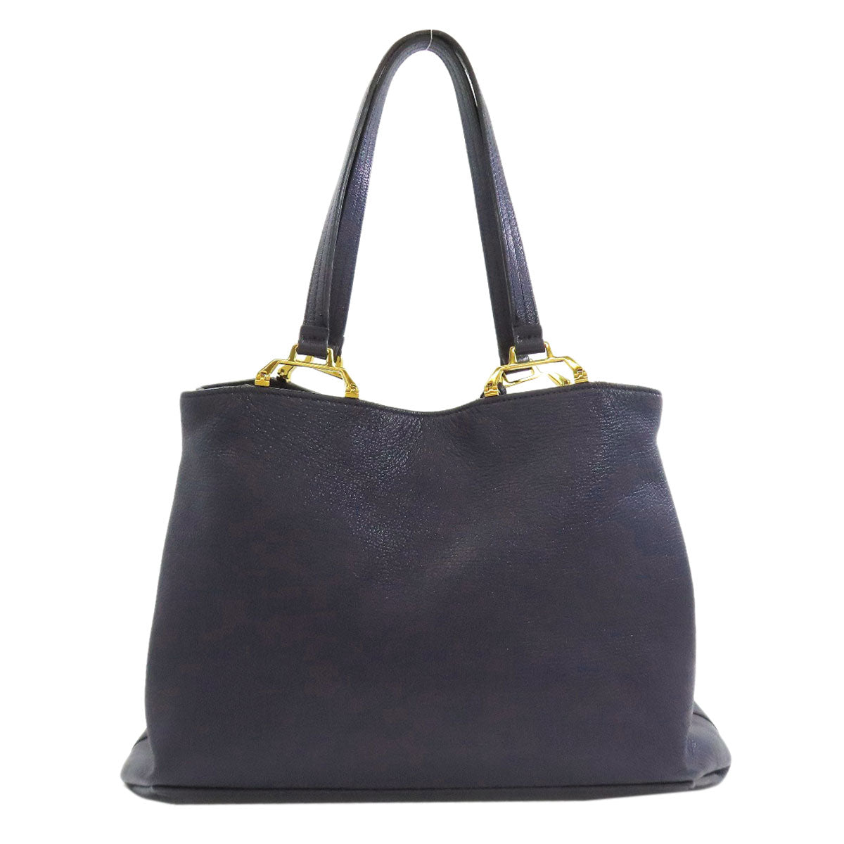 MIUMIU logo Tote Bag Leather Ladies [Used]