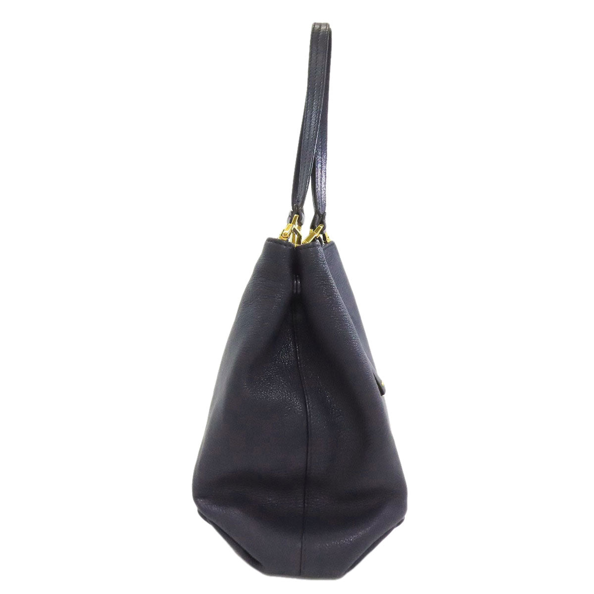 MIUMIU logo Tote Bag Leather Ladies [Used]
