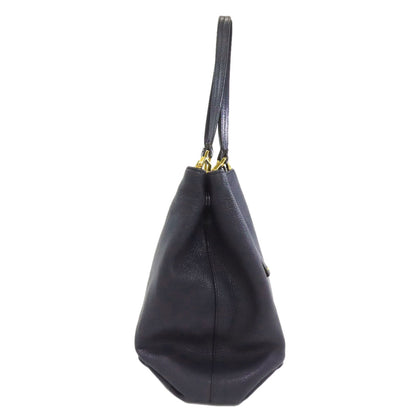 MIUMIU logo Tote Bag Leather Ladies [Used]