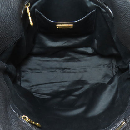 MIUMIU logo Tote Bag Leather Ladies [Used]