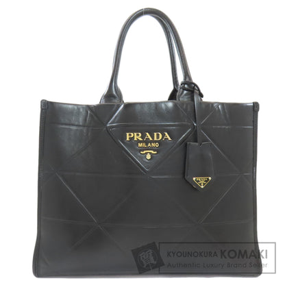PRADA Symbol Topstitch Handbag Calf Ladies [Used]