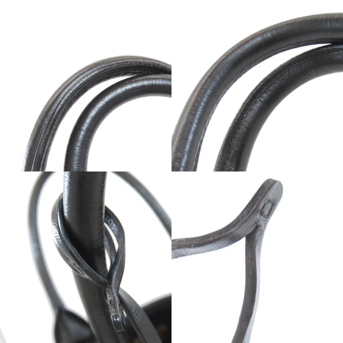 PRADA Symbol Topstitch Handbag Calf Ladies [Used]